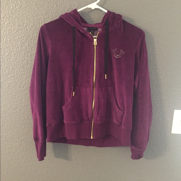 purple true religion jacket